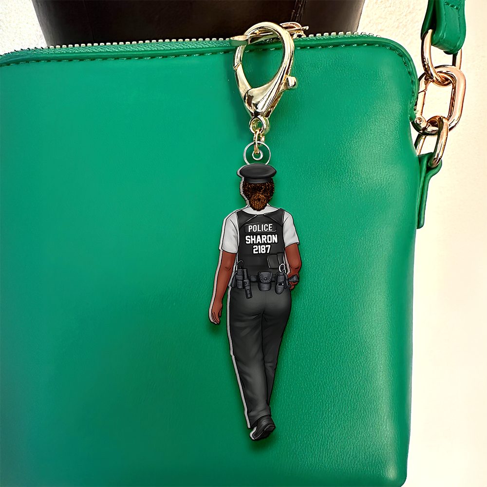 Personalized Gifts For Police Officer Keychain 01Qhhu130325Hh