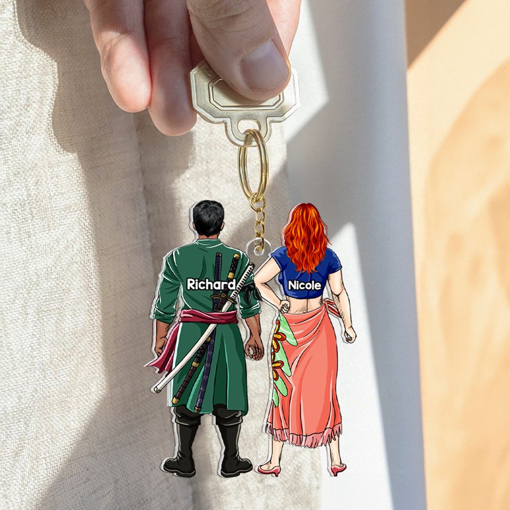 Personalized Gifts For Couple Keychain 02Qhhu090125Pa - Image 2