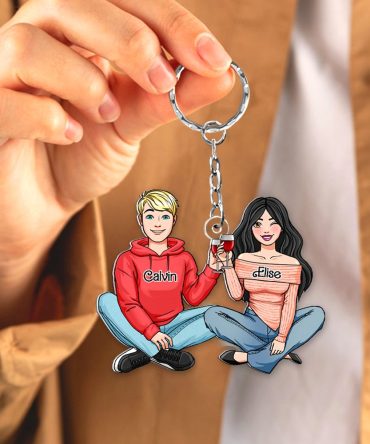 Personalized Gifts For Couple Keychain 03Qhhu110125Hh