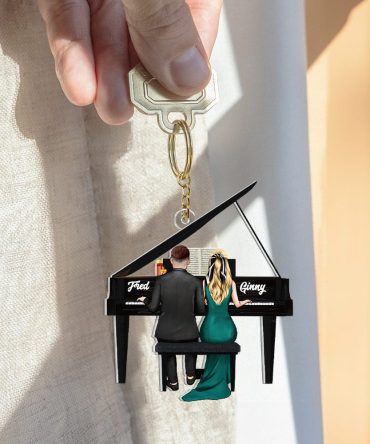 Personalized Gifts For Pianist Couple Keychain 01Qhhu130125Tm