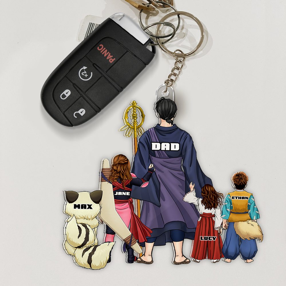 Demon Dad Keychain - Personalized Gifts For Dad 10Qhhu020525Pa - Image 3