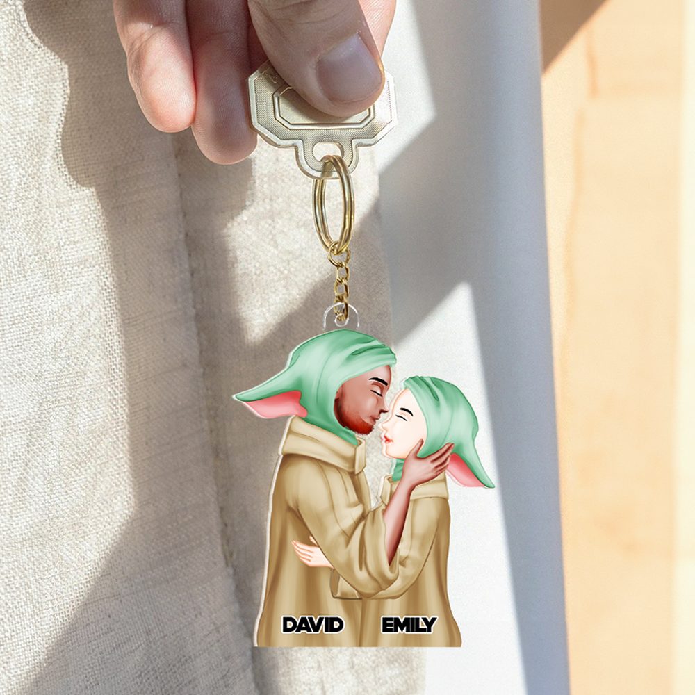 Personalized Gifts For Couple Keychain 093Qhhu100125Pa - Image 2