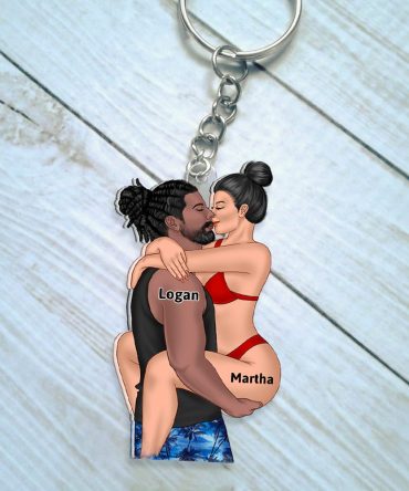 Personalized Gifts For Couple Keychain Funny Kissing Couple 14Qhhu150125Tm