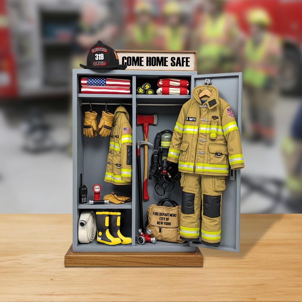Firefighter Personal Locker Plaque - Personalized Christmas Gifts For Firefighter 06Qhtn290525 - Image 2