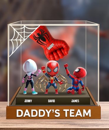 Dad Team Plaque - Personalized Christmas Decor Gifts For Dad 03Natn190525