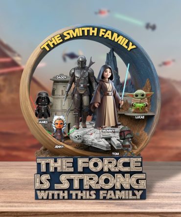 Family Galactic Troop Acrylic Plaque Personalized Gifts For Family 03Qhtn210525