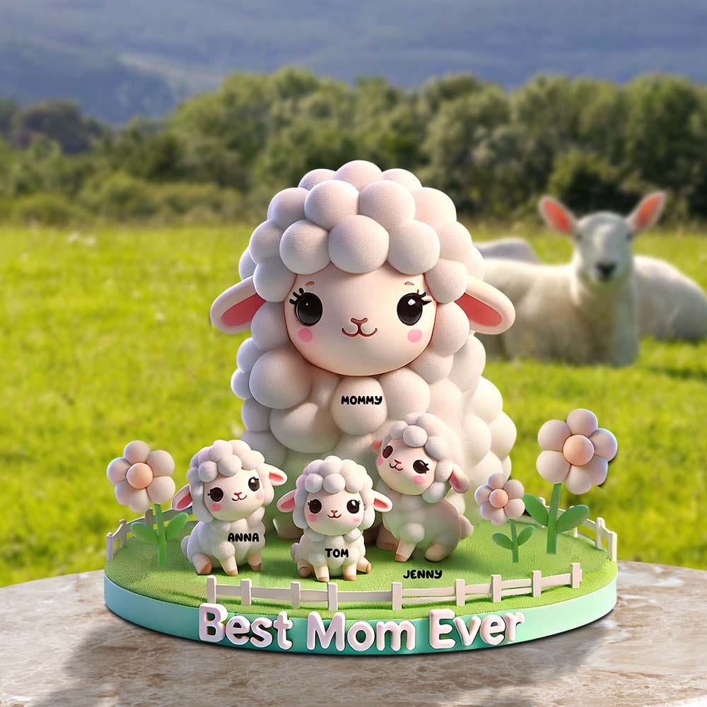 Personalized Gifts For Mom Plaque 04Katn030425 Best Mom Ever - Image 3