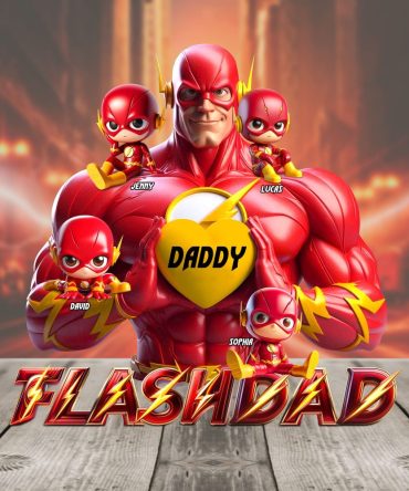 Red Hero Dad Plaque - Personalized Gifts For Dad 04Ohtn170525