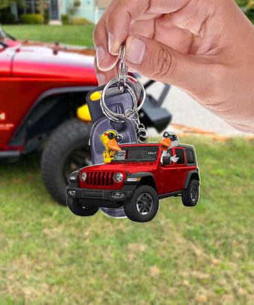 Happy Ducks Keychain - Personalized Gifts For Off-Road Lovers 01Qhqn281224