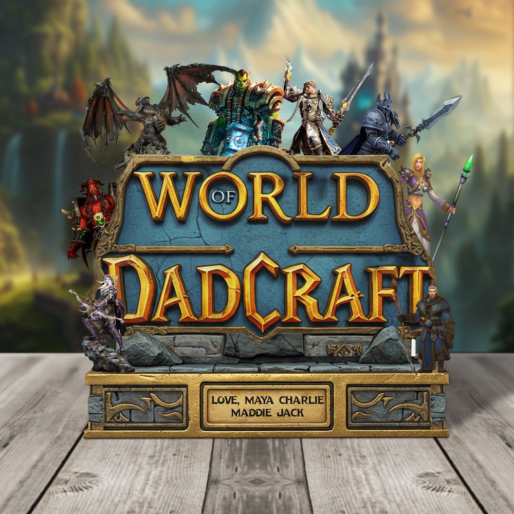 Dadcraft Acrylic Plaque Personalized Christmas Gifts For Gamer Dad 02Qhtn090525