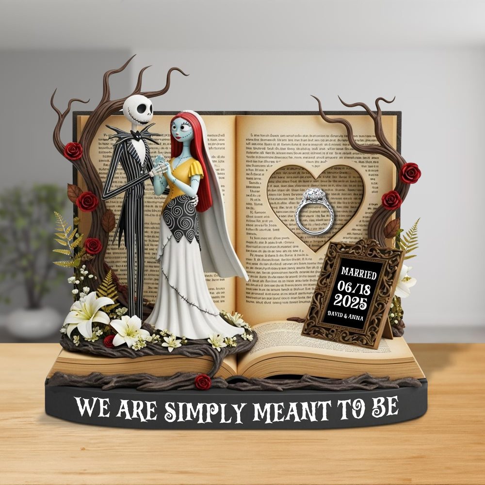Horror Anniversary Couple Plaque - Personalized Gifts For Couple 04Tgtn300525 - Image 3