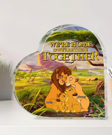 Personalized Gifts For Family Heart Plaque 04Totn261224Hg We'Re Home If We Are There Together