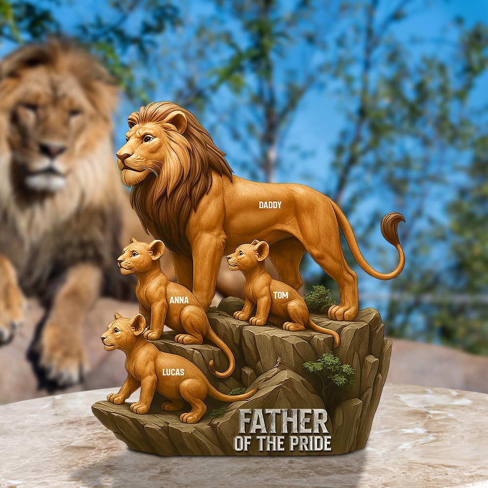 Father Of The Pride Acrylic Plaque Personalized Holiday Gifts For Dad 01Ohtn100425 - Image 3
