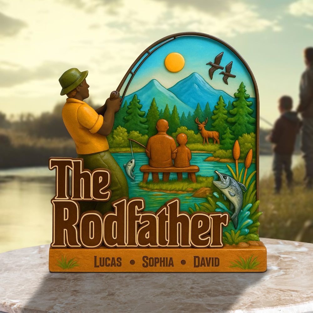 Fishing Lovers Plaque Personalized Gifts For Dad 01Natn210425 - Image 3