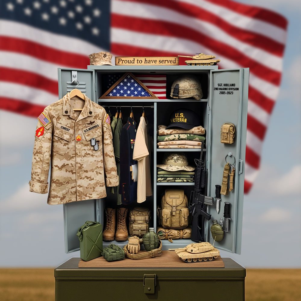 Christmas Military Locker Plaque – Personalized Gifts For Veterans 01Qhtn090625 - Image 3