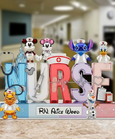Cartoon Nurse Plaque - Personalized Gifts For Nurse 04Ohtn270525
