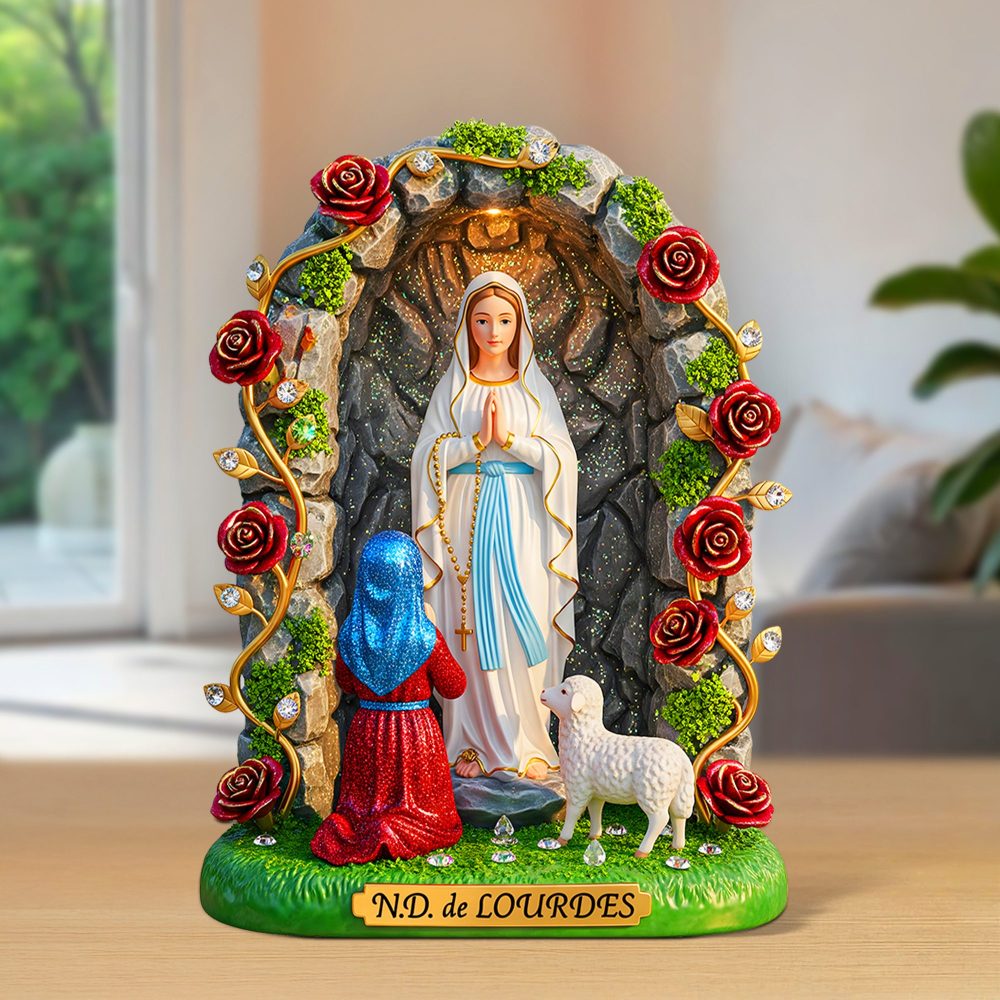 Virgin Mary Plaque - Personalized Gifts For Virgin Mary Lovers 02Ohpu300625 - Image 3