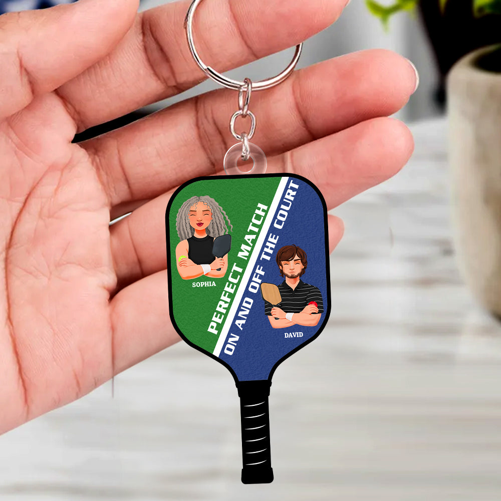 Personalized Gifts For Pickleball Couple Keychain 05Totn051224Pa - Image 3