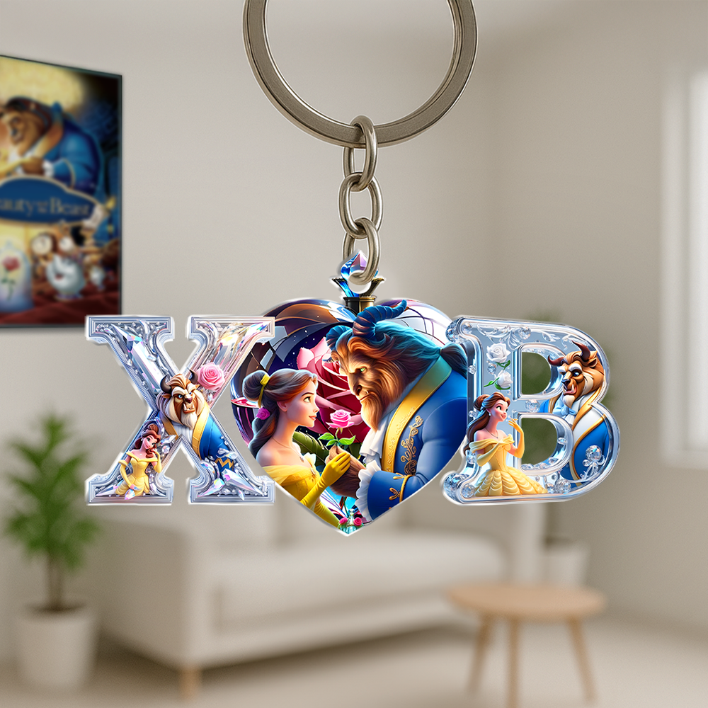 Couple Heart Keychain - Personalized Gifts For Couple 04Ohpu130625 - Image 3