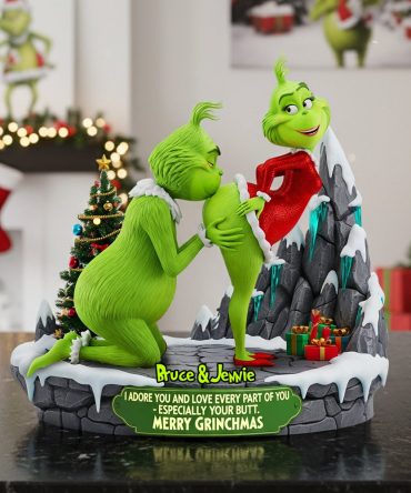 Funny Green Monsters Acrylic Plaque- Personalized Gifts For Couple 04Ohlu110925