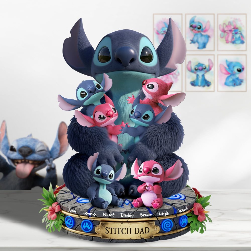Dad Of Little Aliens Acrylic Plaque - Personalized Gift For Dad 01Ohlu220525 - Image 2