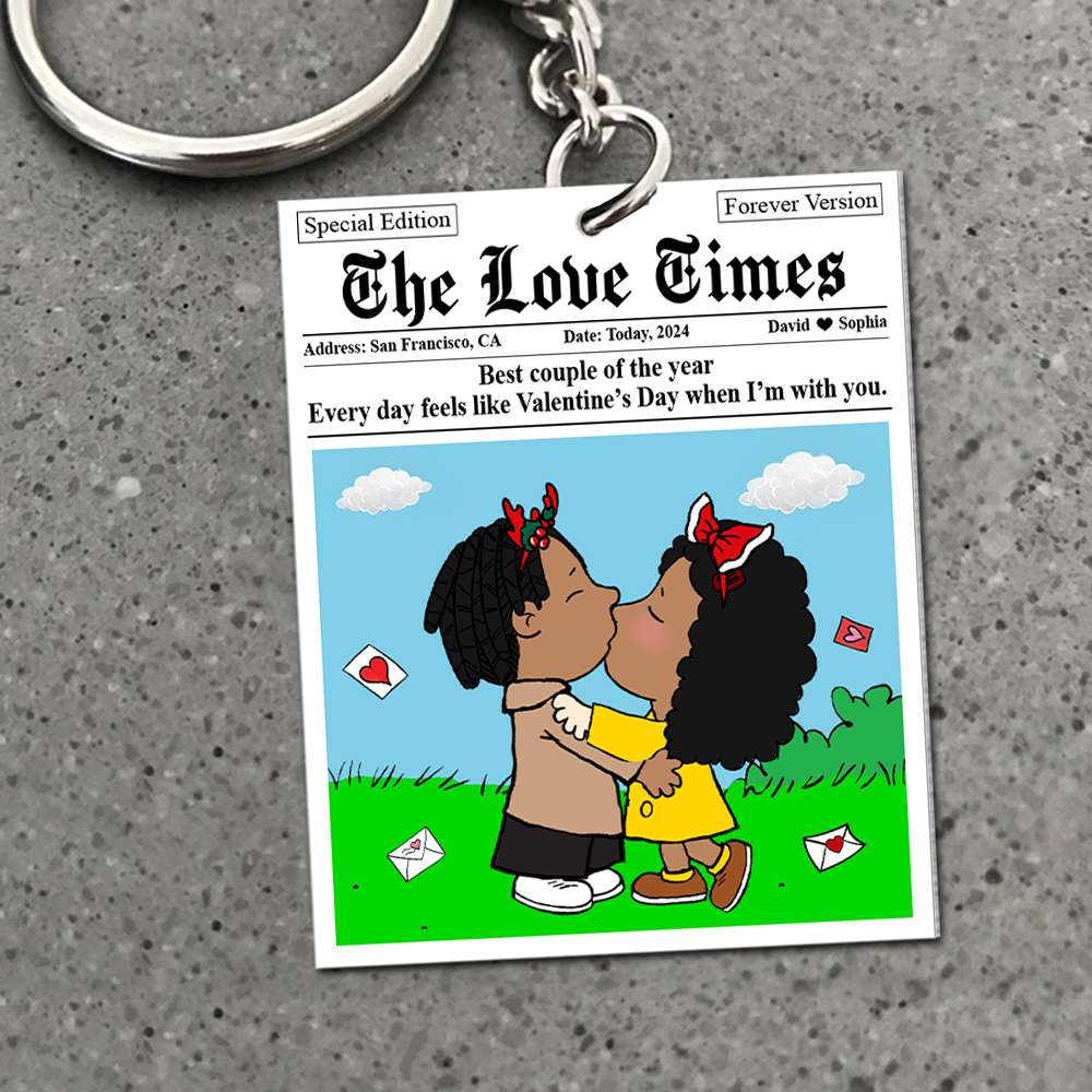 Personalized Gifts For Couple Keychain The Love Times 03Katn271124Hg - Image 5