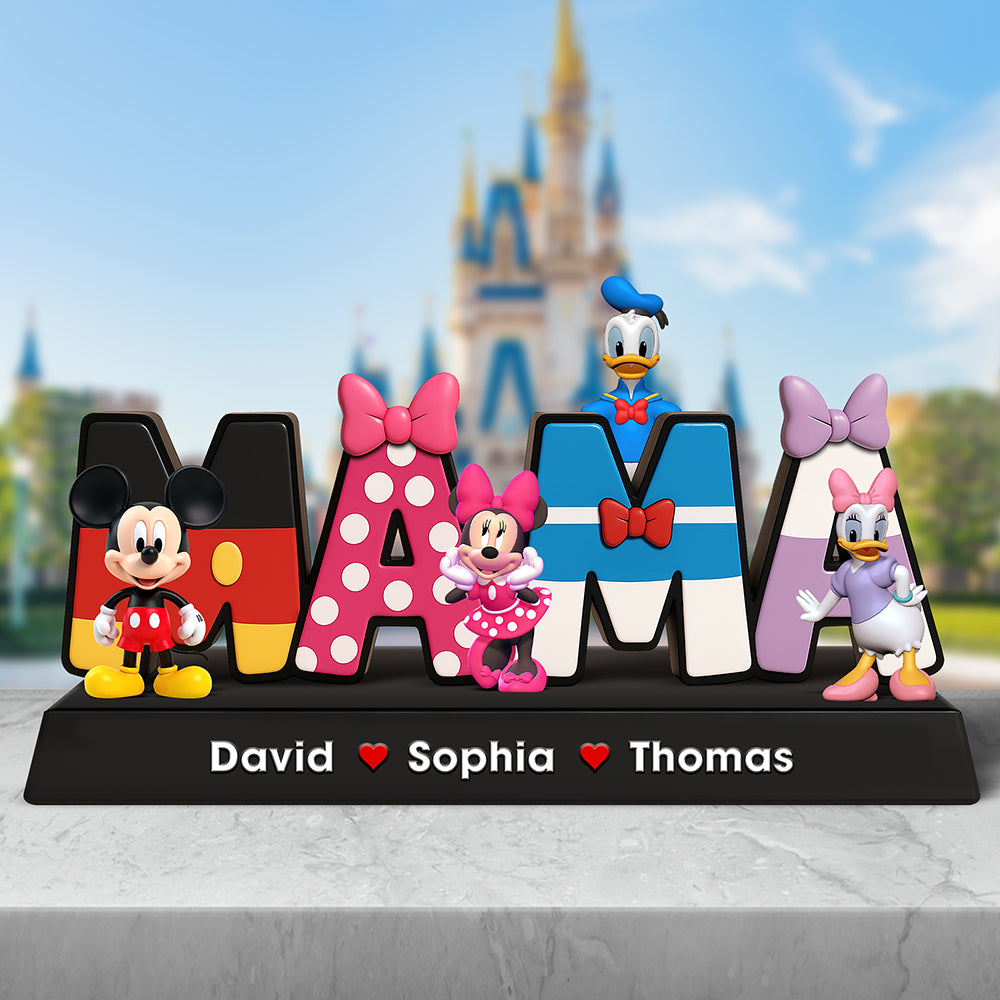 Personalized Gifts For Mom Acrylic Plaque, Mama Cartoon 01Naqn100425 - Image 3