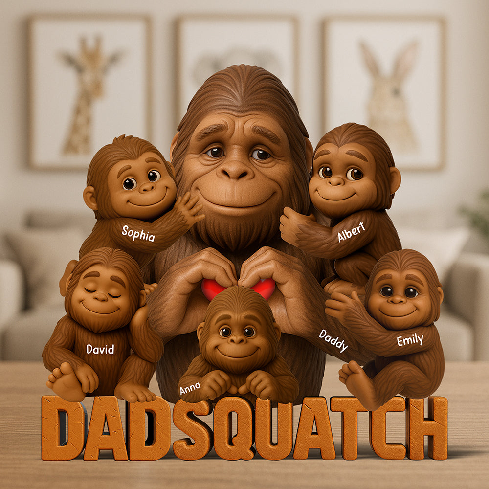 Dadsquatch Acrylic Plaque - Personalized Gifts For Dad 04Naqn170525 - Image 2