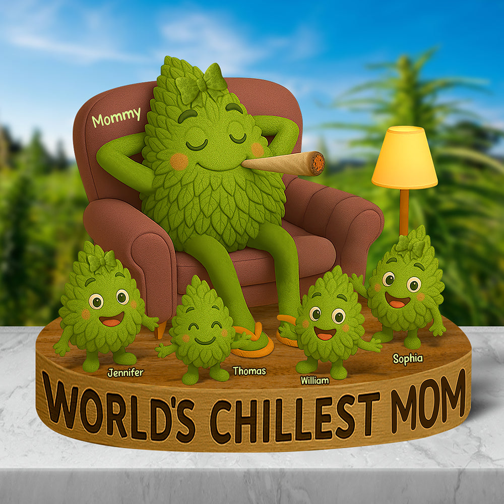 Chilling Dad - Personalized Christmas Gifts For Dad Plaque 022Toqn100425 - Image 3