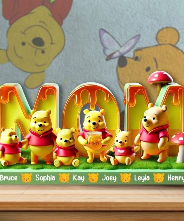 Personalized Gifts For Mom Acrylic Plaque, Adorable Bear Cub 03Tglu040425