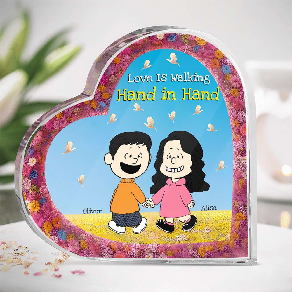 Personalized Gifts For Couple Heart Plaque 01Ohmh051224Da - Image 3