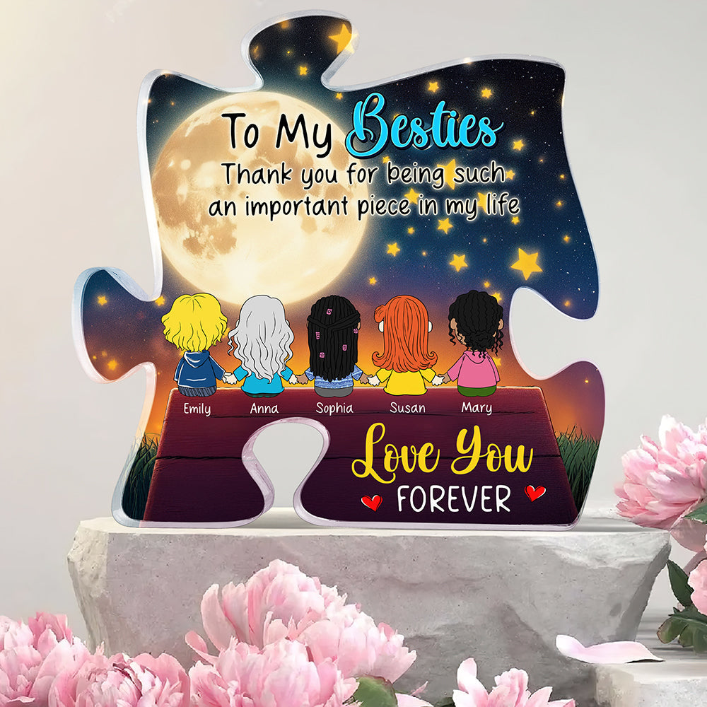 Personalized Gifts For Friends Shaped Acrylic Plaque 04Xqqn101224Hg Sitting Together See Moon - Image 2