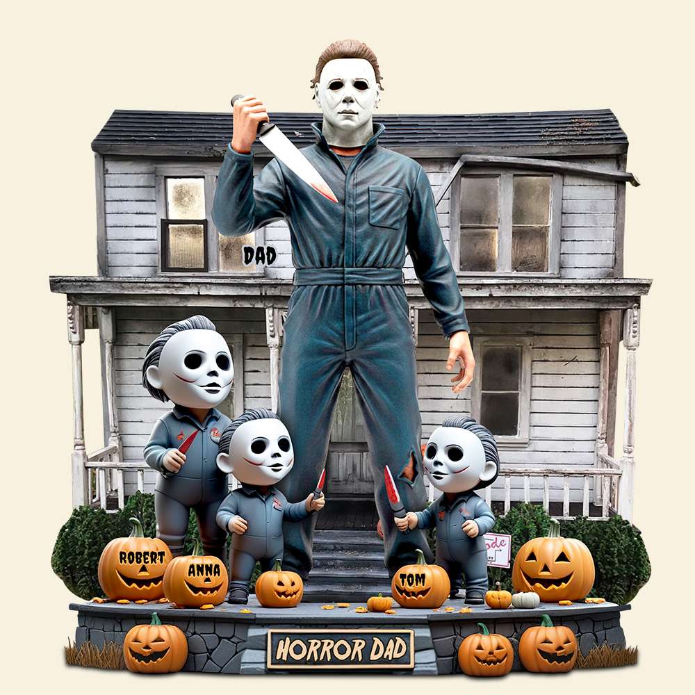 Horror Dad Slay Acrylic Plaque Christmas Personalized Gifts For Dad 03Qhdt030525 - Image 3