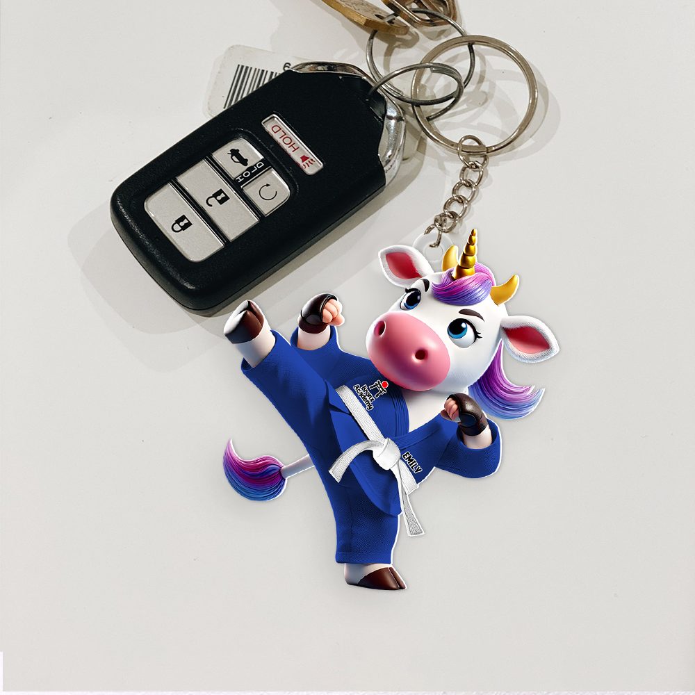 Personalized Gifts For Bigfoot Karate Keychain 03Ohpu040125