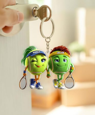 Personalized Gifts For Tennis Couple Keychain 04Kapu051224