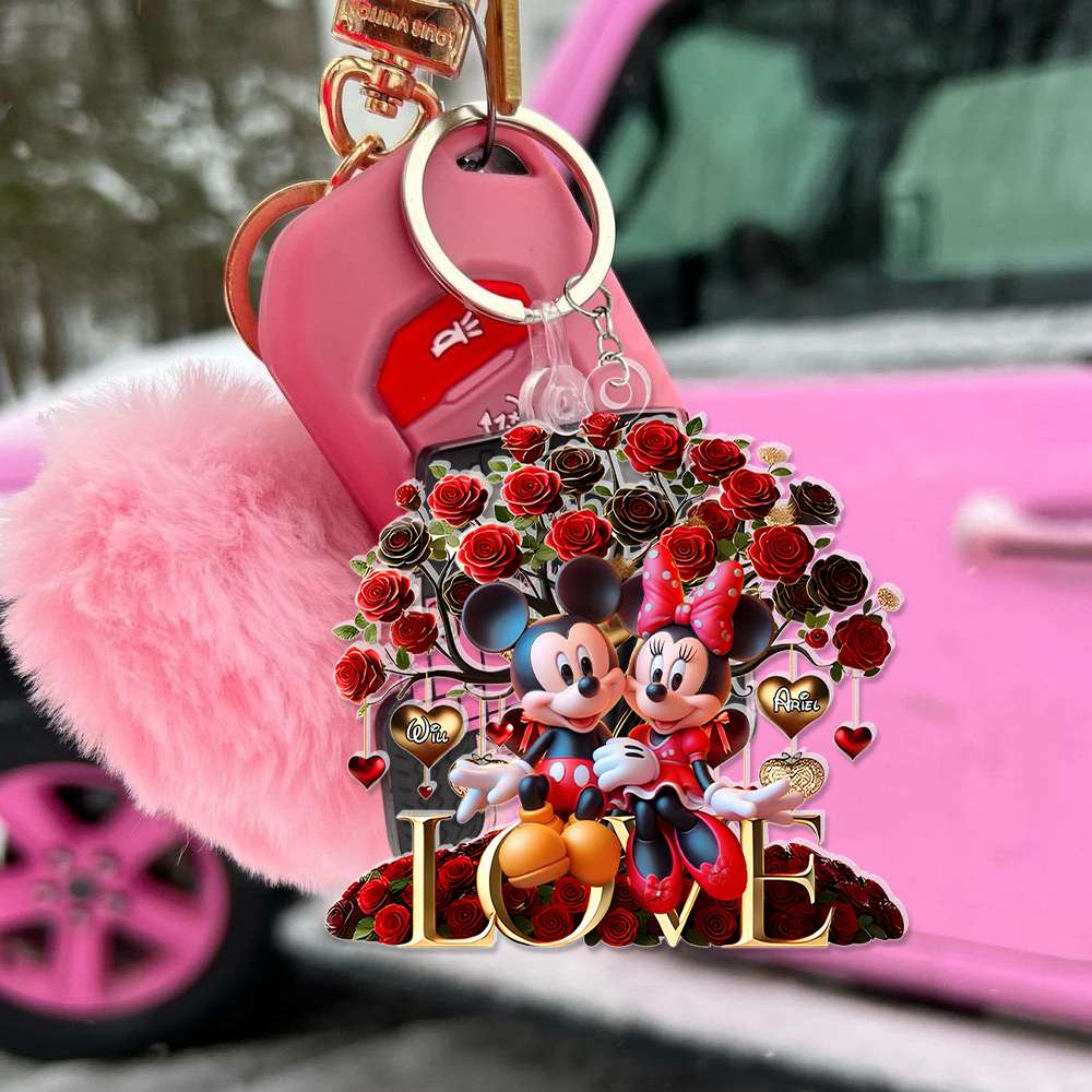 Personalized Gifts For Couples Acrylic Keychain Valentine 01Xqlu281124 - Image 3