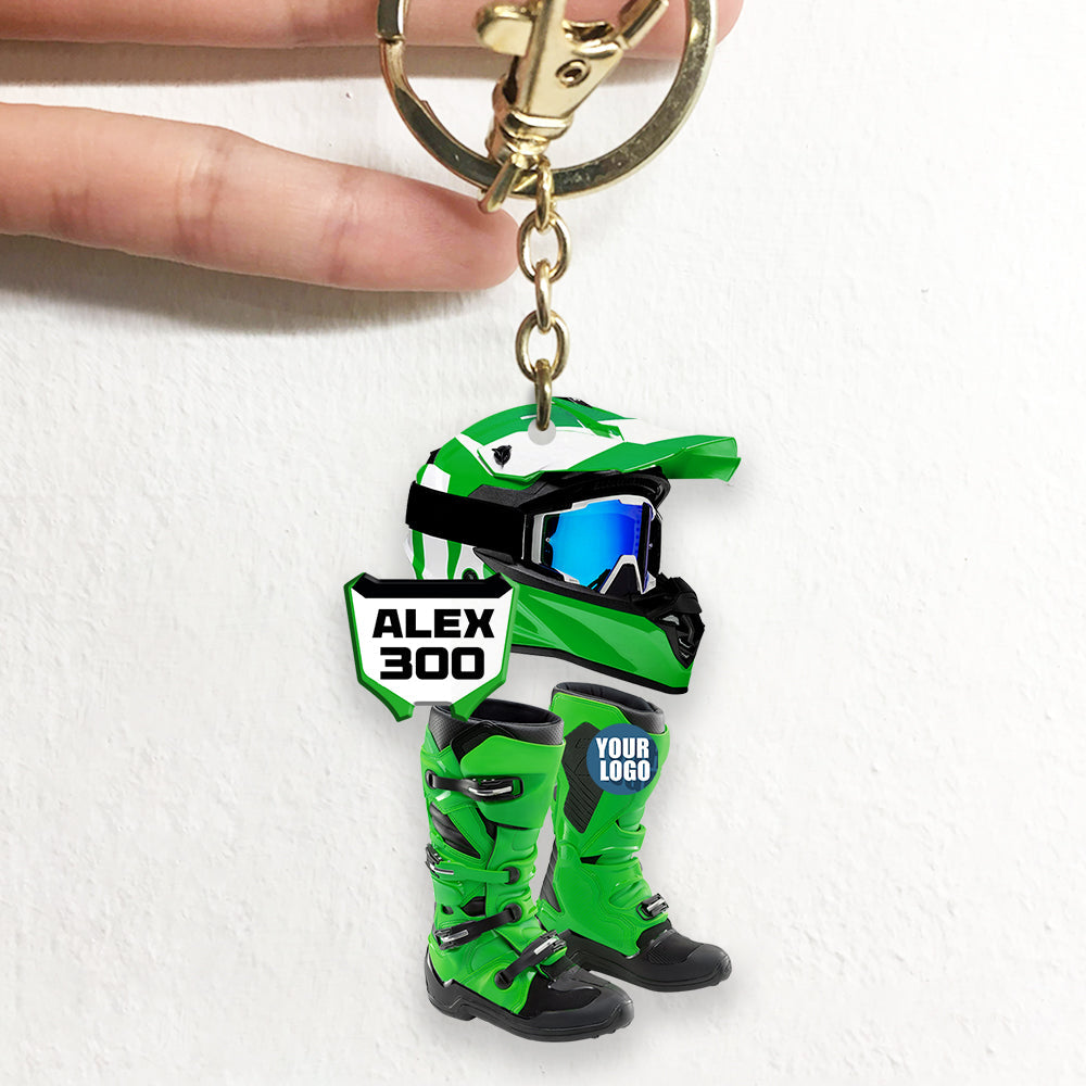 Personalized Gifts For Motocross Lovers Keychain 03Hudt231224 - Image 2