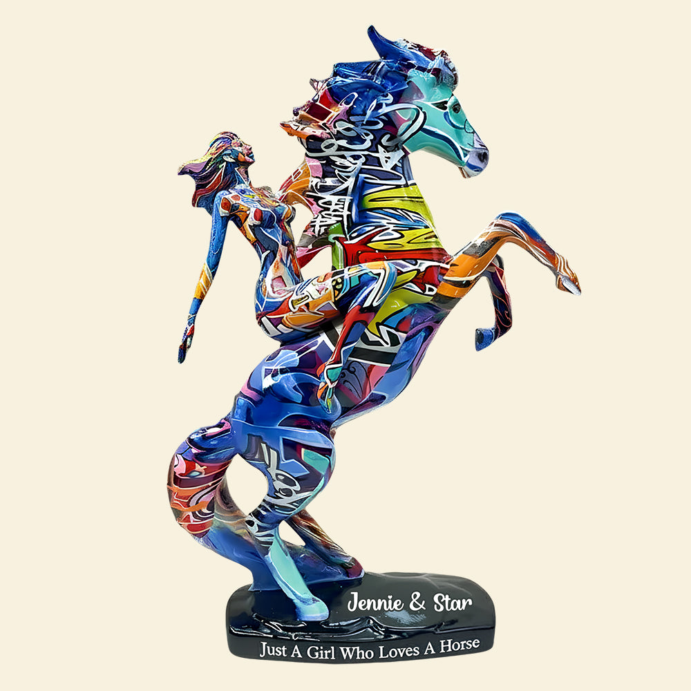 Girl & Her Noble Horse Acrylic Plaque Personalized Gifts For Horse Lovers 09Tgdt151125 - Image 3