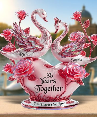 Swan Couple Plaque - Personalized Gifts For Couple 04Tgqn300525