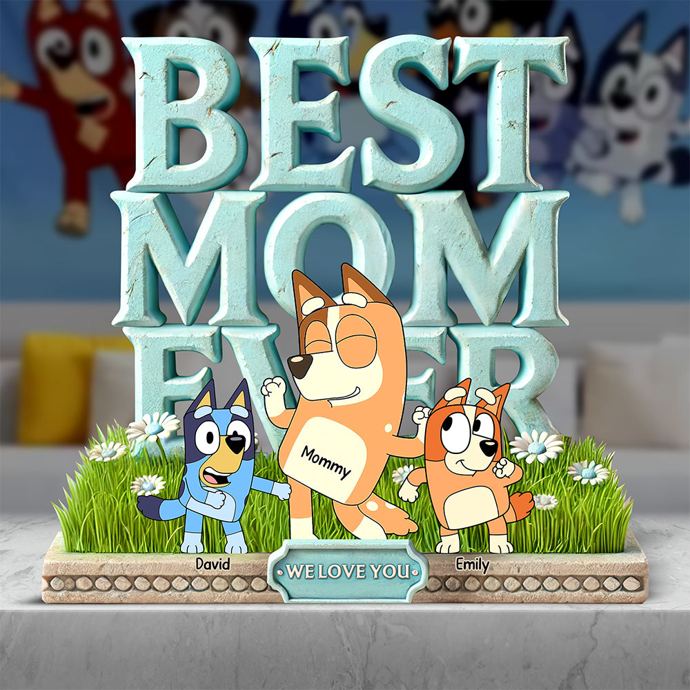 Dog Mom Acrylic Plaque - Personalized Gifts For Mom 02Ohqn310325 - Image 2