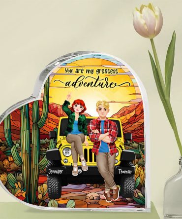 Personalized Gifts For Couple Heart Plaque You Are My Greatest Adventure 05Tgqn061224Pa