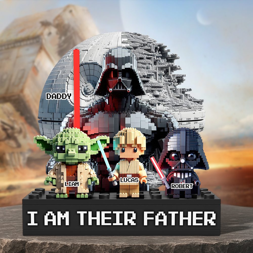 Galaxy Dad Plaque - Personalized Gifts For Dad 02Ohpu190525 - Image 3