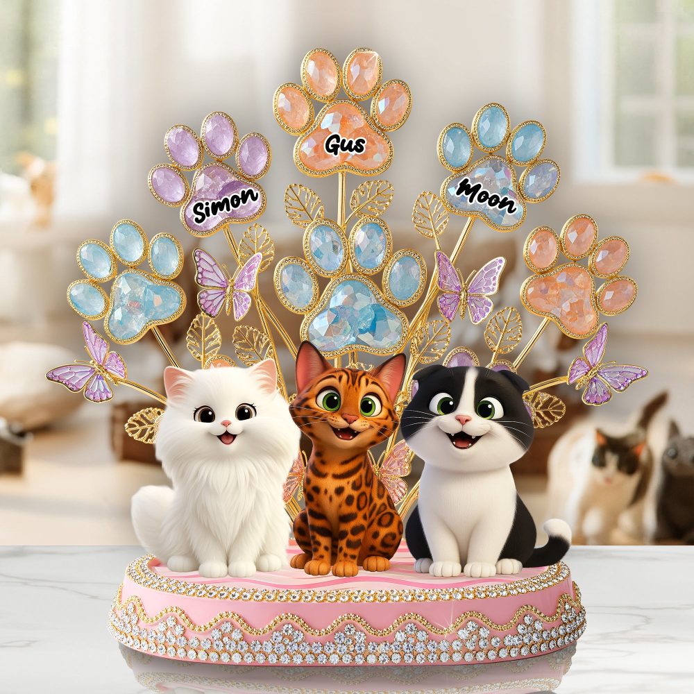 Cute Paw Tree Acrylic Plaque - Personalized Gifts For Dog & Cat Lovers 02Qhlu280625 - Image 3