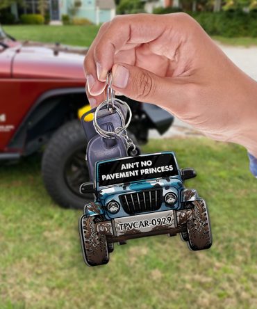 Ain'T No Pavement Princess Personalized Keychain