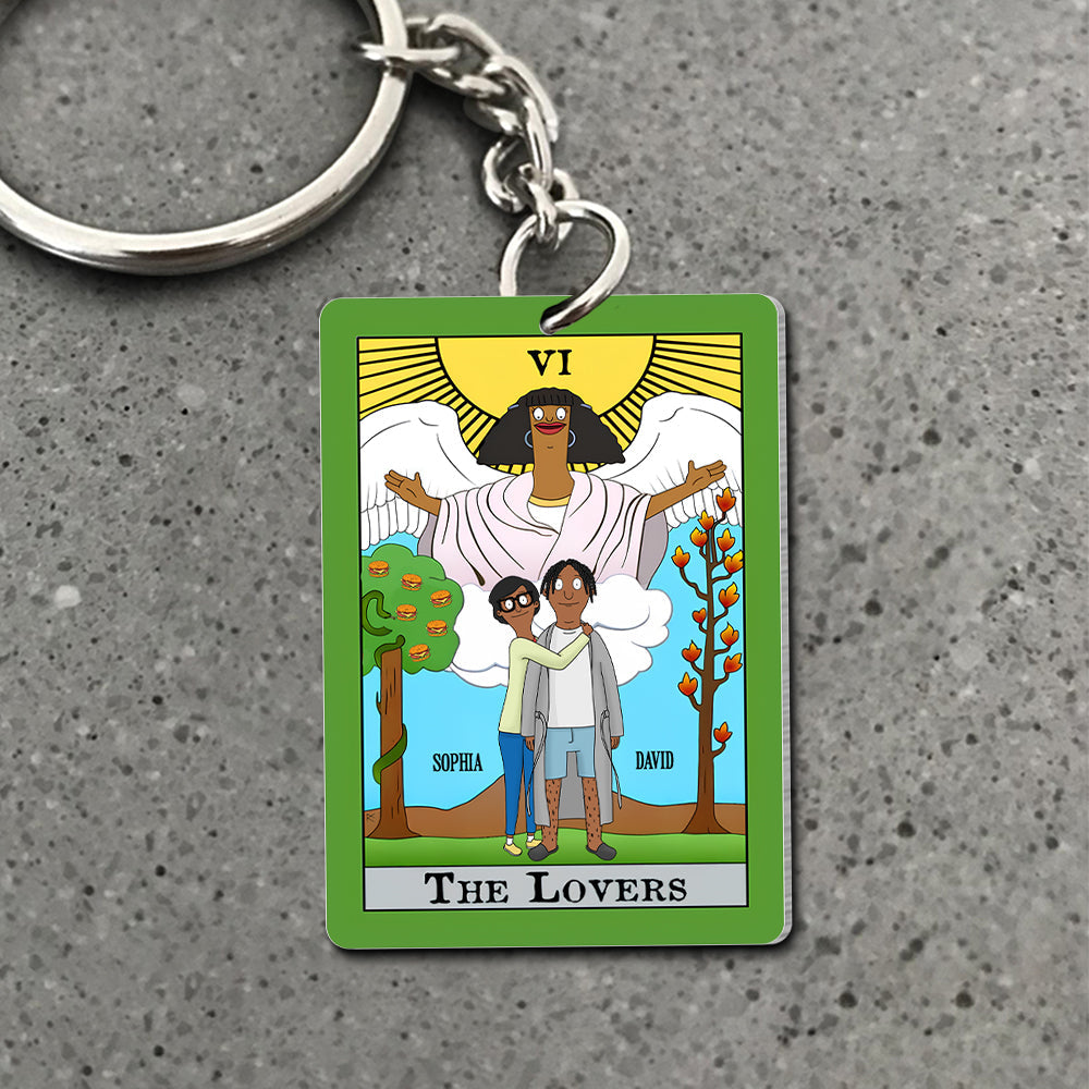 Personalized Gifts For Couple Keychain 04Totn301224Hg The Lovers - Image 3