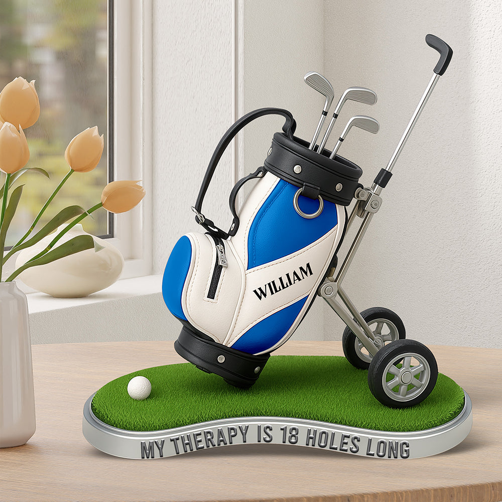 Golf Therapy Acrylic Plaque - Personalized Gifts For Golf Lovers 01Ohqn260625 - Image 3