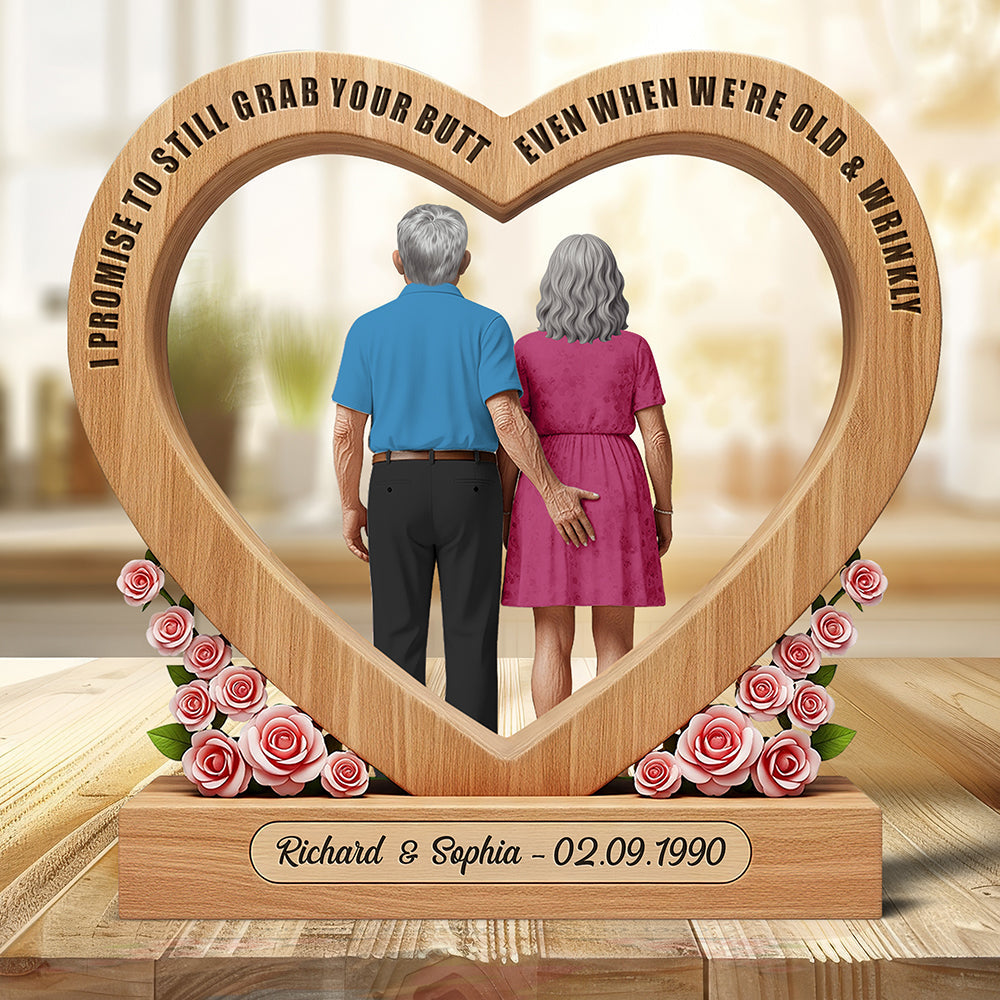 Old Couple Acrylic Plaque - Personalized Gifts For Couple 04Ohqn290525