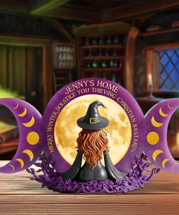 Witch Plaque - Personalized Gifts For Magic Lovers 02Ohpu300525