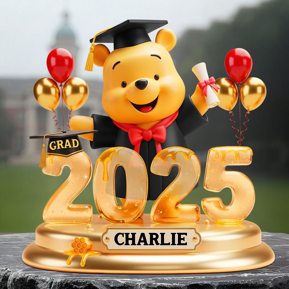 Bear Graduation Plaque - Personalized Gifts For Graduates 04Napu220525 - Image 4