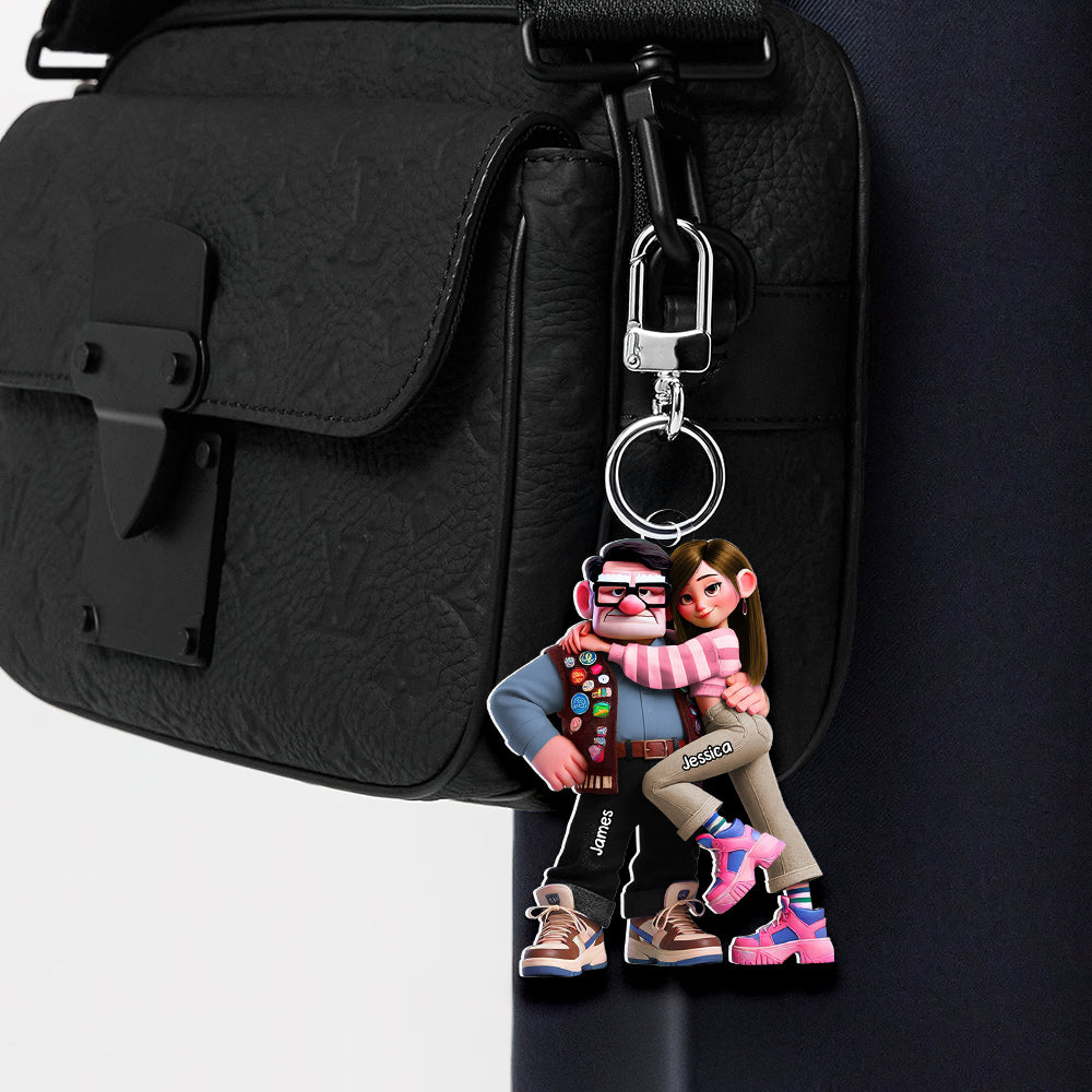 Personalized Gifts For Couple Keychain 02Ohdt050225 - Image 2